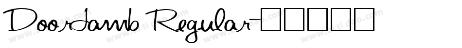 DoorJamb Regular字体转换